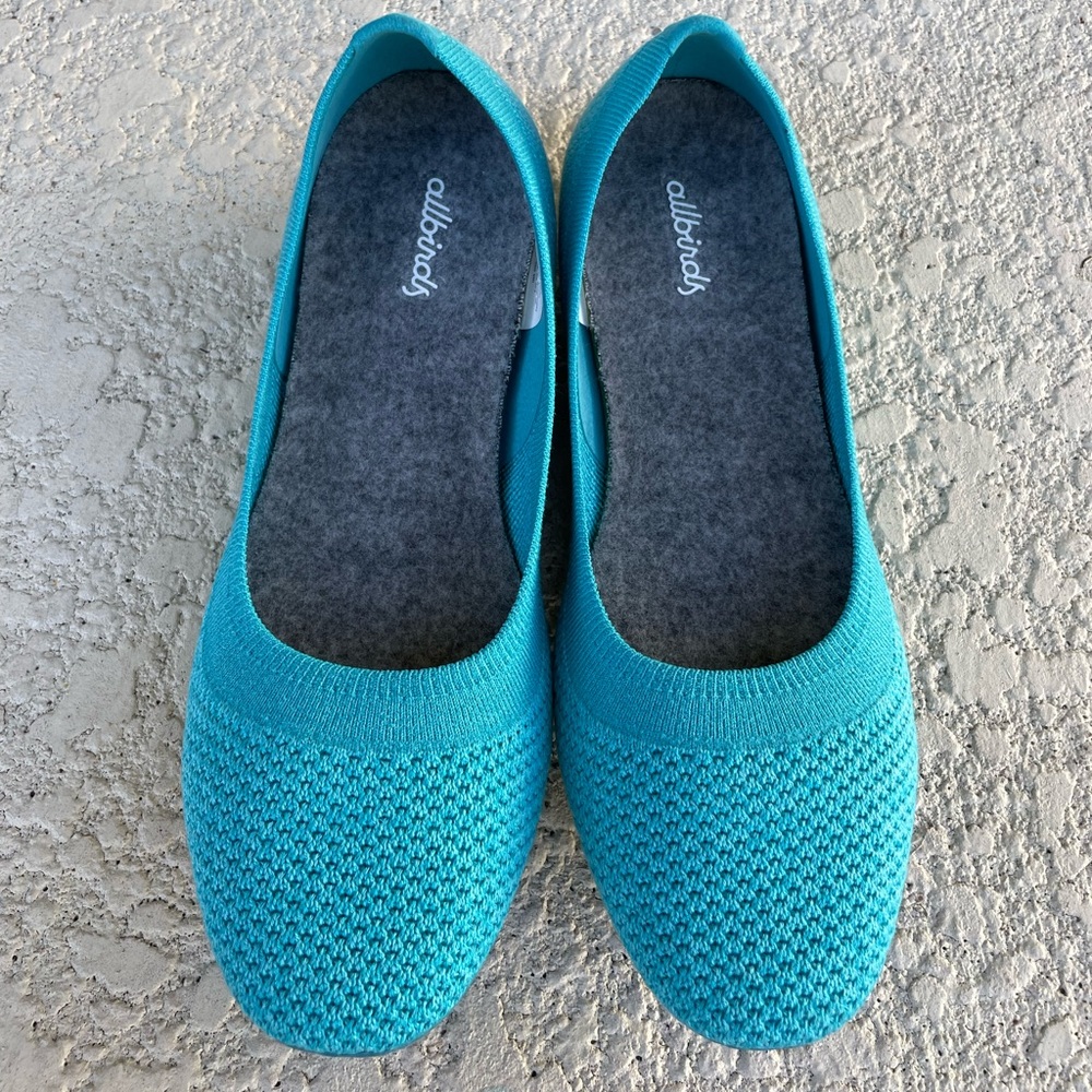 NWOB Allbirds Tree Breezers ballet flats - 7.5. - "Deep Emerald"